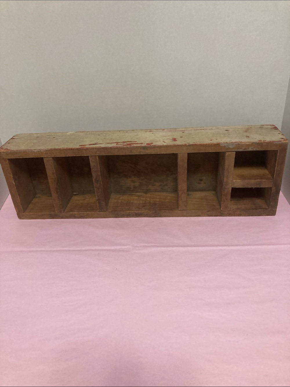 Antique handmade wood shelf free standing  collectibles miniatures primitive - Picture 2 of 10
